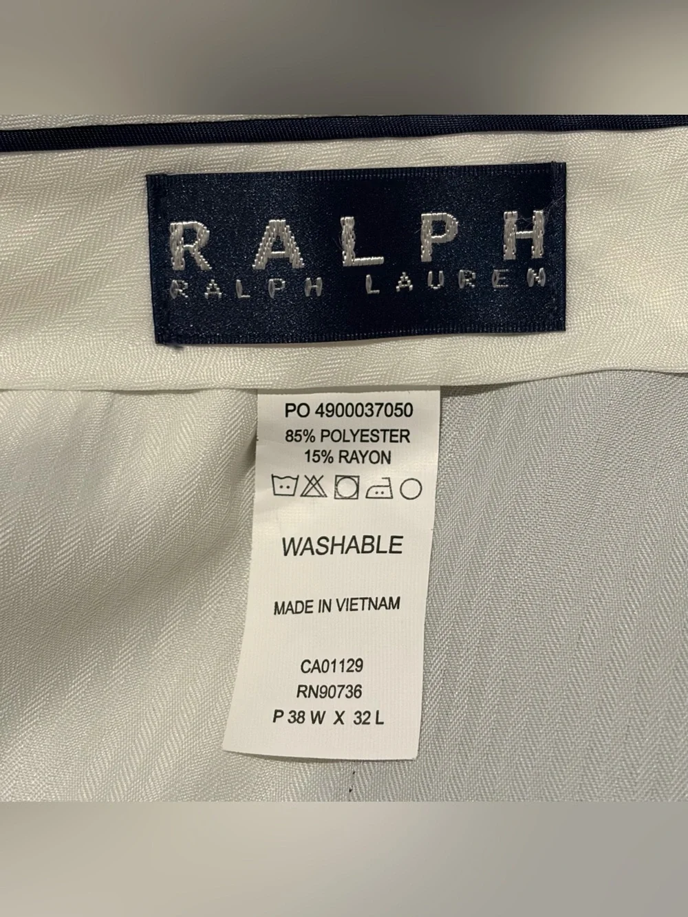 Ralph Ralph Lauren Men’s Brown Pleated Dress Pants Size 38x32 NWT